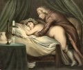 Mann penetriert eine Frau von hinten Georg Emanuel Opiz caricature
